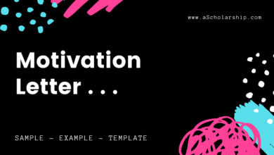 Motivation Letter Template, example, sample
