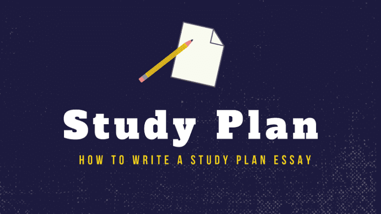 how to start a study plan essay