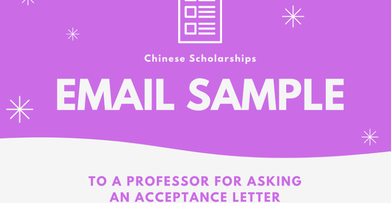 Email Sample to request Acceptance Letter from Professors at Chinese University for CSC Scholarship