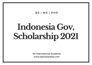 Indonesian Daramasisva Government Scholarship