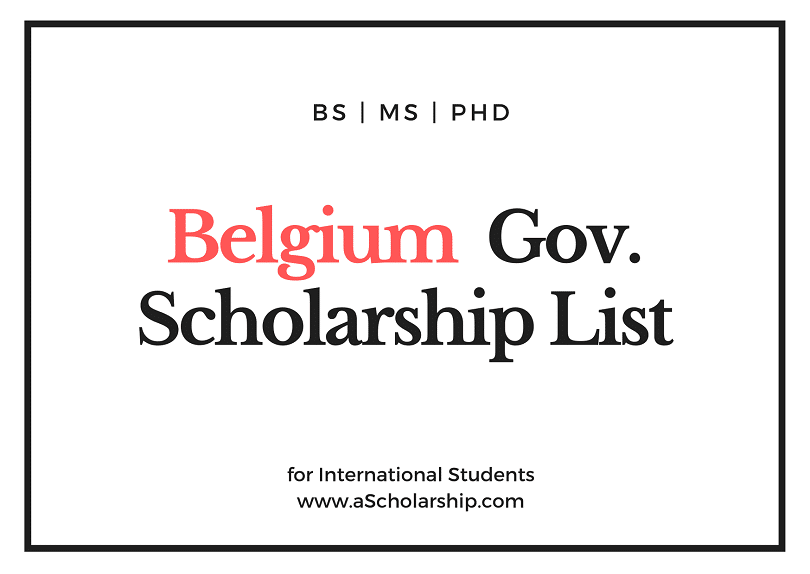 Scholarships in Belgium - Belgium Scholarships for international Students
