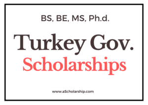 Turkey Government Scholarship Online Application