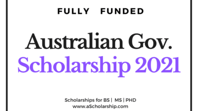 Australian Government Scholarship 2021 - Call for Applications