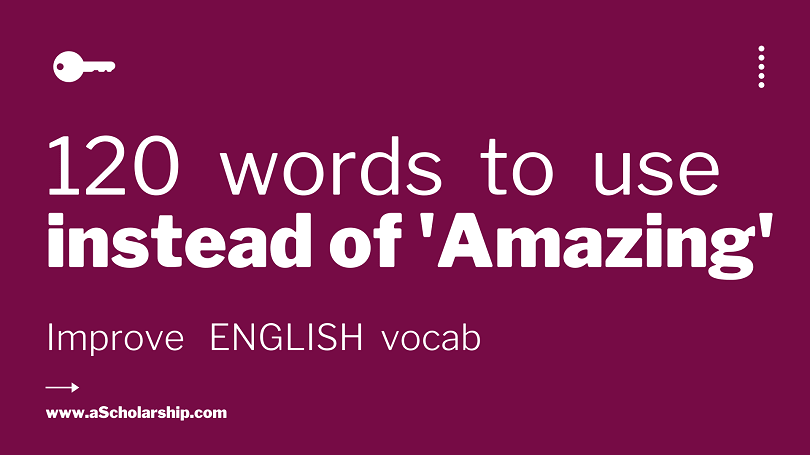 'Amazing' Word has 120 Replacements