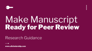 How to Make Manuscript for Blind Peer Review