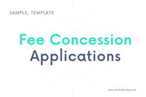 Application for Fee Concession to the Principal in English - Format, Samples, Templates, Examples of Fee Concession Application Letter written to the Principal