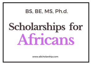 List of Top 10 Scholarships for Africans