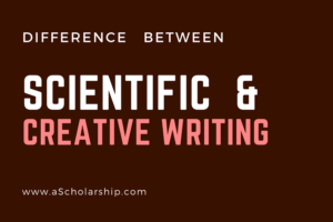 Difference between Scientific and Creative Writing Styles