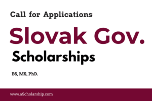 Slovakia Scholarships 2022-2023 Slovak Government Scholarship 2022-2023