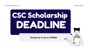 CSC Scholarship 2021 Deadline