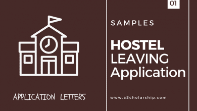 Hostel Leaving Application to Warden with Samples [Permanently or Temporarily]
