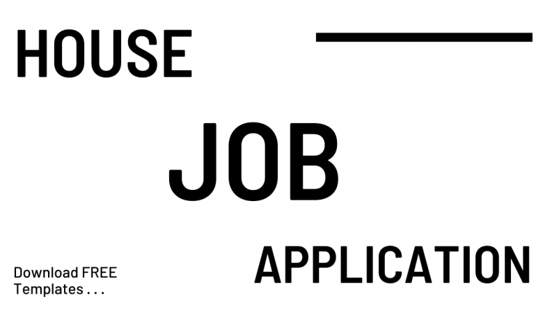 House Job Application in Hospital [DOC] Template, Form, Format and Sample