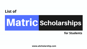 Matric and High School Scholarships 2023