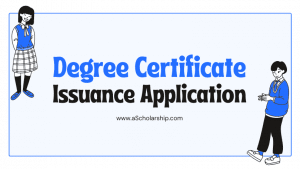 Degree Certificate Issuance Application Samples, Templates and Format