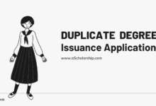 Duplicate Degree Certificate Application Sample, Template and Format