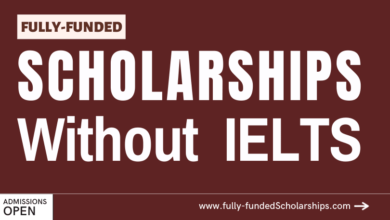 Fully funded Scholarships Without IELTS 2023